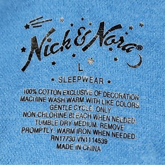 Nick & Nora Nutcracker Christmas Themed Long Sleeve Flannel Pajama Top Size L - Picture 8 of 8